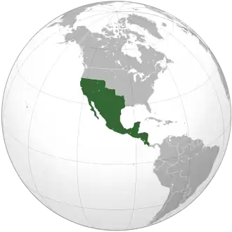 Location of Mexico