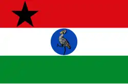 Flag of Gordon Muortat Mayen's Nile Provisional Government (NPG) and self-declared Nile Republic (1969-1971)