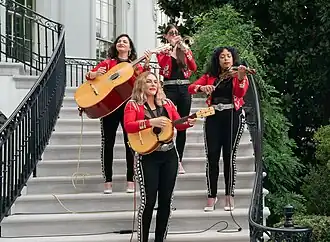 Flor de Toloache perform live on the steps of the South Portico of the White House