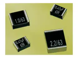 SMD style for printed circuit board surface mounting, with metallized contacts on two opposite edges
