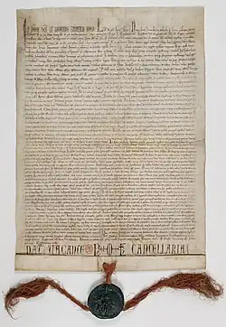 Charter of foundation of the Sainte-Chapelle by Louis IX (1246)