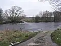 Ford across Tees. Photo taken from Teesdale Way, south of Merrybent