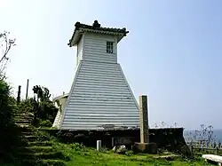 A lighthouse in the town.