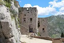 Entrance to the third defensive line, through the third gate in a medieval tower.