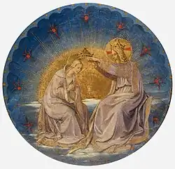 Roundel of the Crucifixion and the Coronation of the Virgin by Angelico