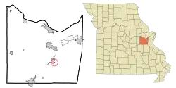 Location of Parkway, Missouri