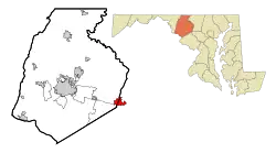 Location in Frederick County