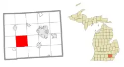 Location within Washtenaw County