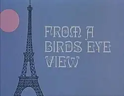 Series titles with a cartoon image of the Eiffel Tower