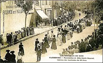 Funeral of Cecile Bourrel