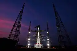 GSLV F11 vehicle at Second Launch Pad