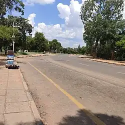 Image 53A road in Gaborone (from Economy of Botswana)