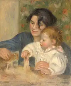 Gabrielle Renard and infant son Jean Renoir, 1895, Musée de l'Orangerie, Paris