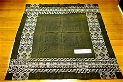 Vintage Galway shawl with its fringe removed