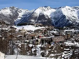 General view of Auron village