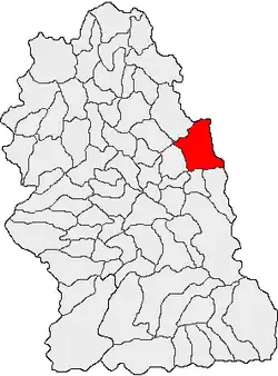Location in Hunedoara County