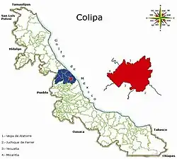 Colipa municipality in the Nautla Region