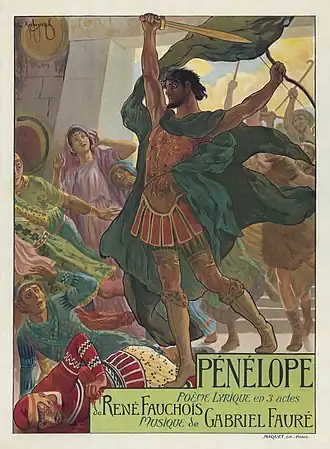 Georges Rochegrosse - Poster for Gabriel Fauré's Pénélope (1913)