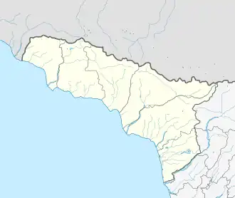 Tkvarcheli is located in Abkhazia