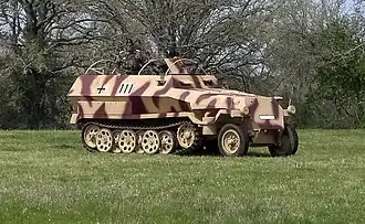 German half-track at Museum of the American GIs