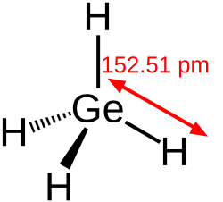 Structural formula of germane