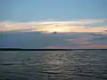 Sunset over the lake