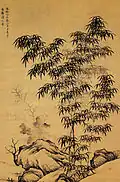Giant Bamboos and Stones by Li Kan (1245–1320), 13th century