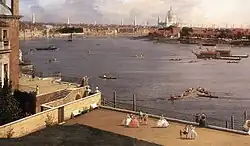 The Thames and the City of London from Richmond House (detail)
