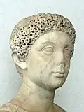 Bust of Julia, daughter of Titus (found on Tiber Island, at Fatebenefratelli Hospital; inv. 121.215)[32]