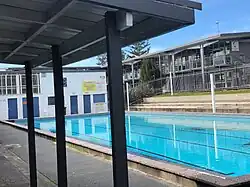 The heated school pool