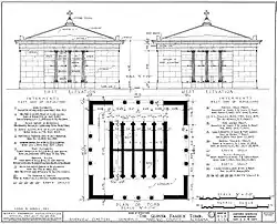 Plan of the mausoleum.