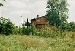 The former railway station buidling in Gołębiewko