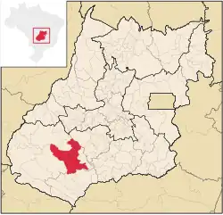 Location in Goiás state