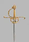Gold rapier