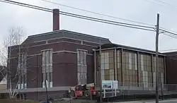 The new portion of the Goldthorp Science Hall, under construction in March 2006