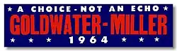 Goldwater-Miller "A Choice – Not An Echo" campaign logo