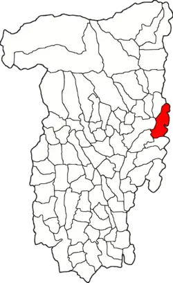 Location in Vâlcea County