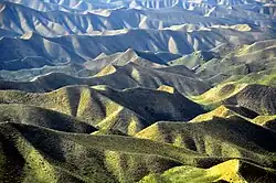 Rugged landscape in Kalaleh County