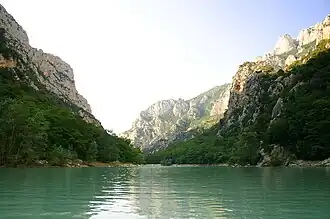The Verdon Gorge.