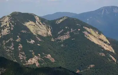 Gothics as seen from Haystack, with Giant in the background.