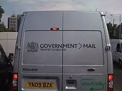 Government Mail van in London.