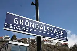 Station sign