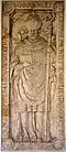 Grave plate of Eichstätter Prince Bishop Kaspar von Seckendorf im Kreuzgang des Eichstätter Domes