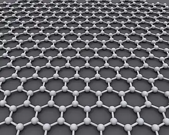 The ideal crystalline structure of graphene is a hexagonal grid.
