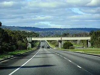 Photograph from driver's perspective