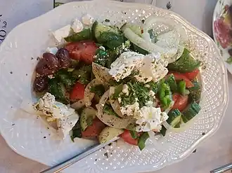 Greek horiatiki salad