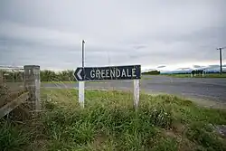 Greendale road sign
