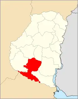Location of Gualeguay Department within Entre Ríos Province