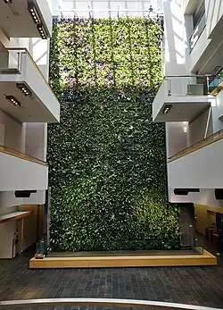 Bio-filter wall @ Guelph-Humber University
