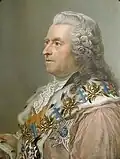 Portrait of Count Carl Gustaf Tessin (1695–1770). Pastel, 1760.